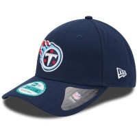 Men's Tennessee Titans New Era Navy The League 9FORTY Adjustable Hat 803716